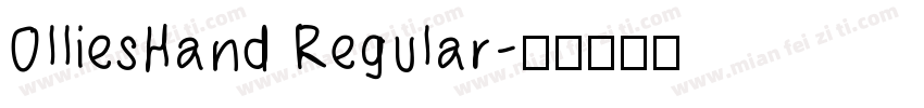 OlliesHand Regular字体转换